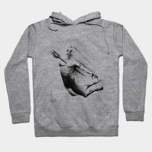 Man Pierced through the Heart by an Arrow of Emotion Hoodie